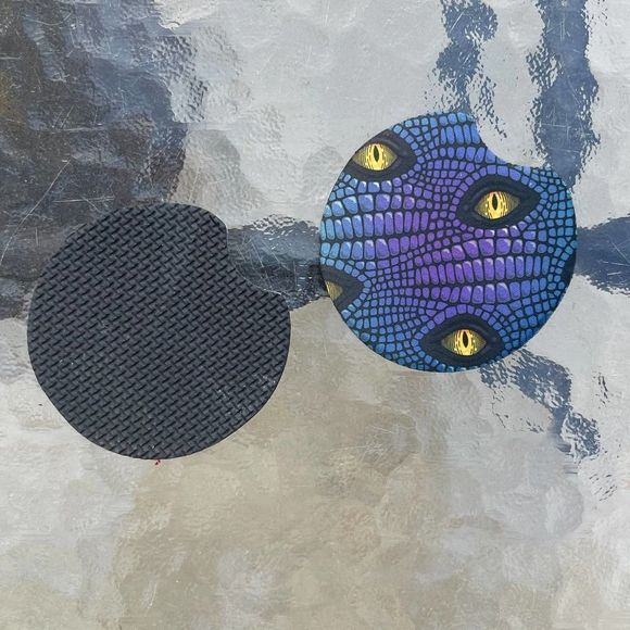 Purple Dragon Eyes Car Coasters 2 Pack - Picture 6 of 9
